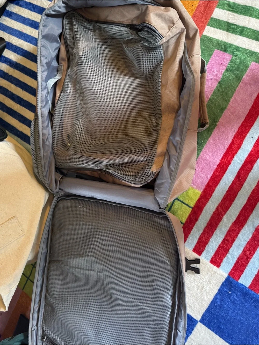 Men's Tan Travel Backpack - Spacious Everyday Bag
